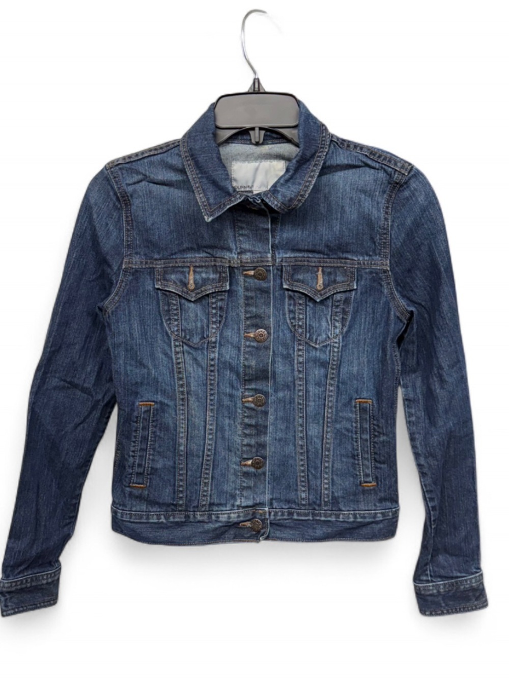 Old Navy Dark Wash Denim Trucker Jacket - Size Small - Fall 2009 Vintage